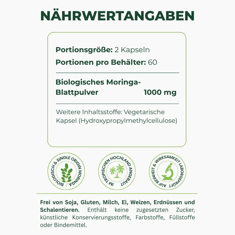 Doshiva Moringa – Senkt Cortisol auf natürliche Weise und hilft, das Gleichgewicht von innen und außen wiederherzustellen