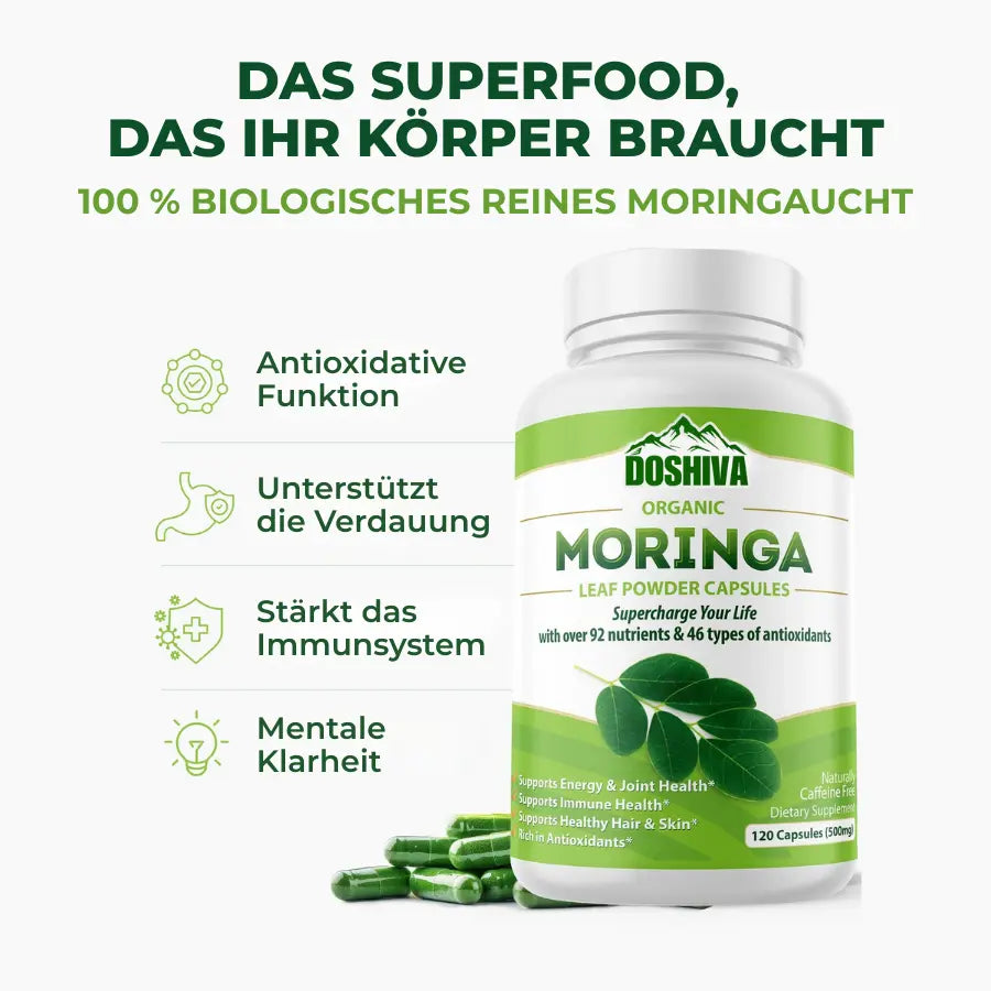 Doshiva Moringa – Senkt Cortisol auf natürliche Weise und hilft, das Gleichgewicht von innen und außen wiederherzustellen