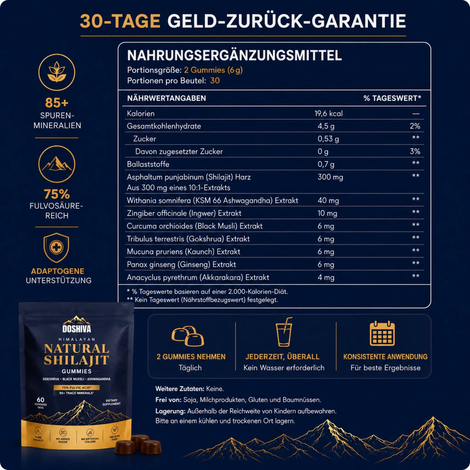 Doshiva® Himalayan Shilajit Gummies
