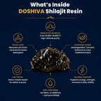 Reines Himalaya-Shilajit-Harz – Tägliche Unterstützung mit Mineralstoffen & Fulvosäure für Energie, Fokus & Vitalität | Doshiva