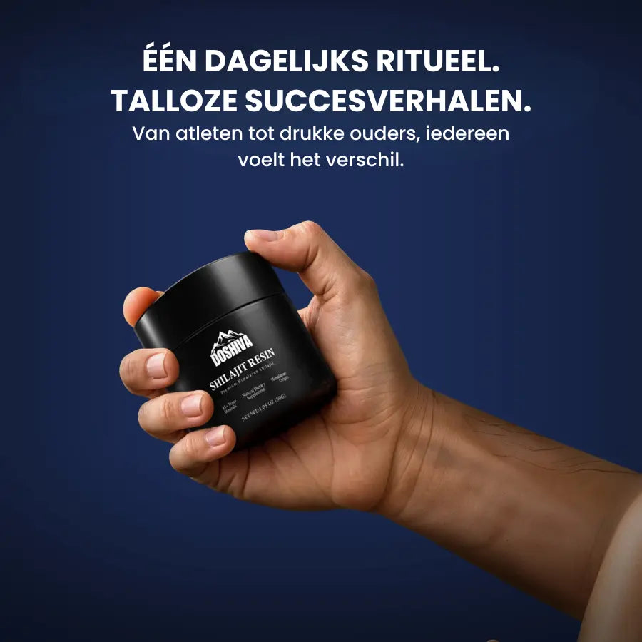 Doshiva Shilajit – Ondersteunt natuurlijk energie en vitaliteit met 84+ essentiële mineralen